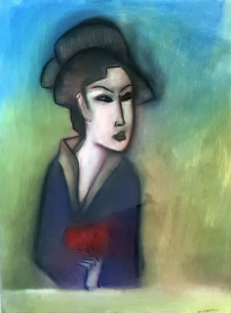 Robert Dickerson (1924 - 2015) 'Two Flowers - Geisha' (Dated 2005)