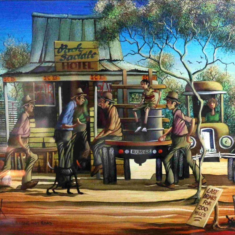Max Mannix  (1939 -) 'A Long Hot Road'