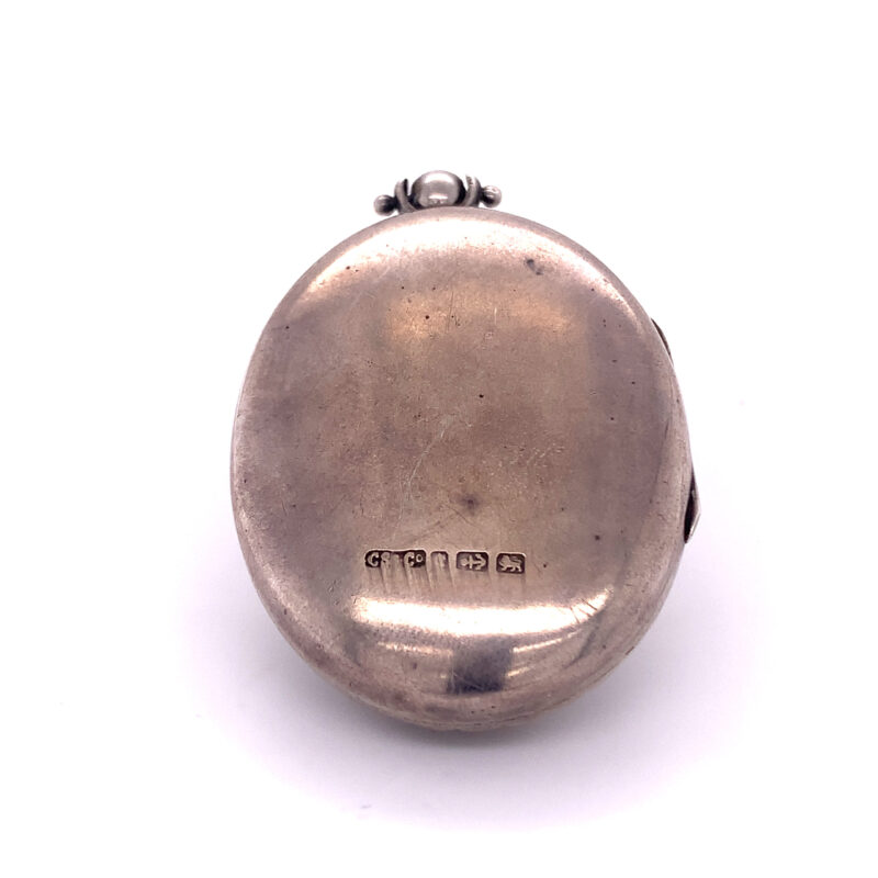 Sterling Silver Engraved Locket, c.1893