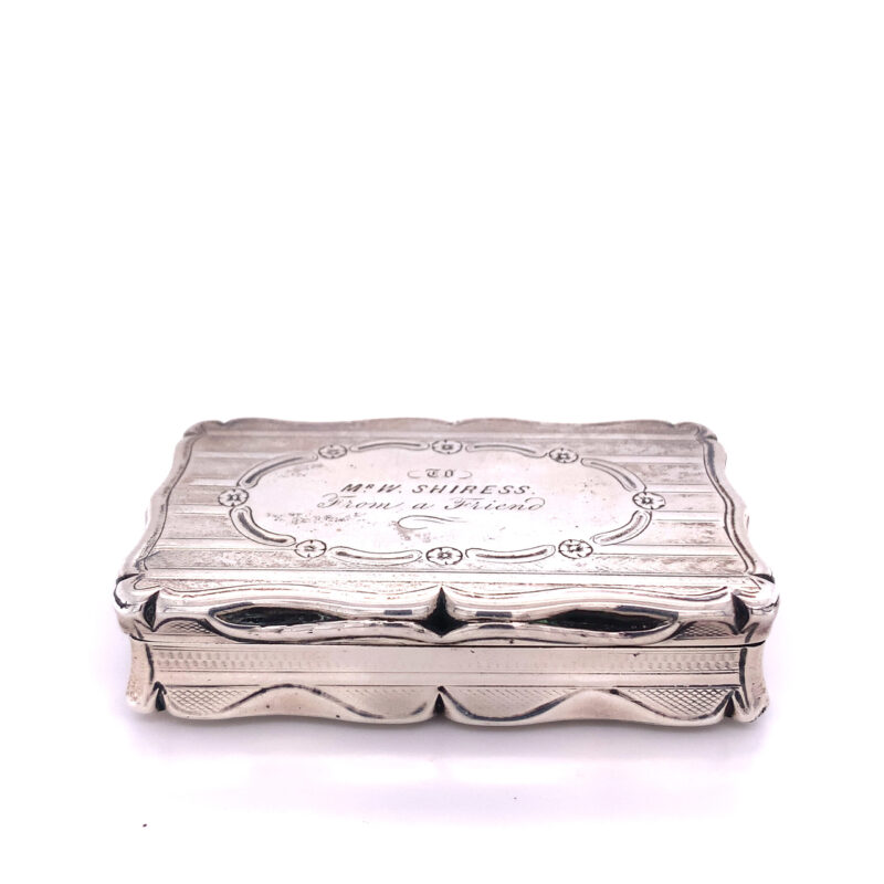 English Sterling Silver Snuff Box