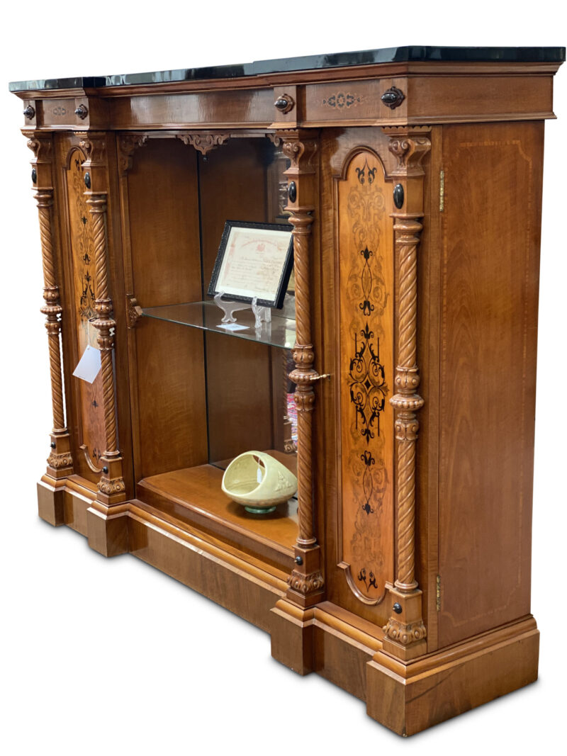 5192 Victorian mahogany and satinwood cabinet 1 scaled 1