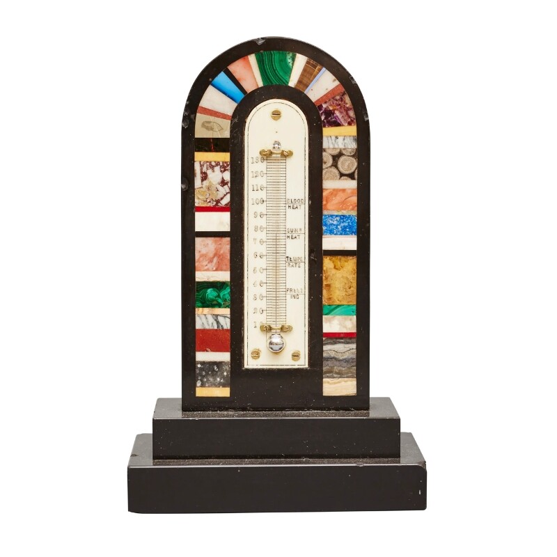 Early 20th-Century Marble Thermometer, c.1910 - Valentine’s Antique Gallery