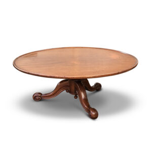 19th-Century English Mahogany Revolving Lazy Susan, c.1860