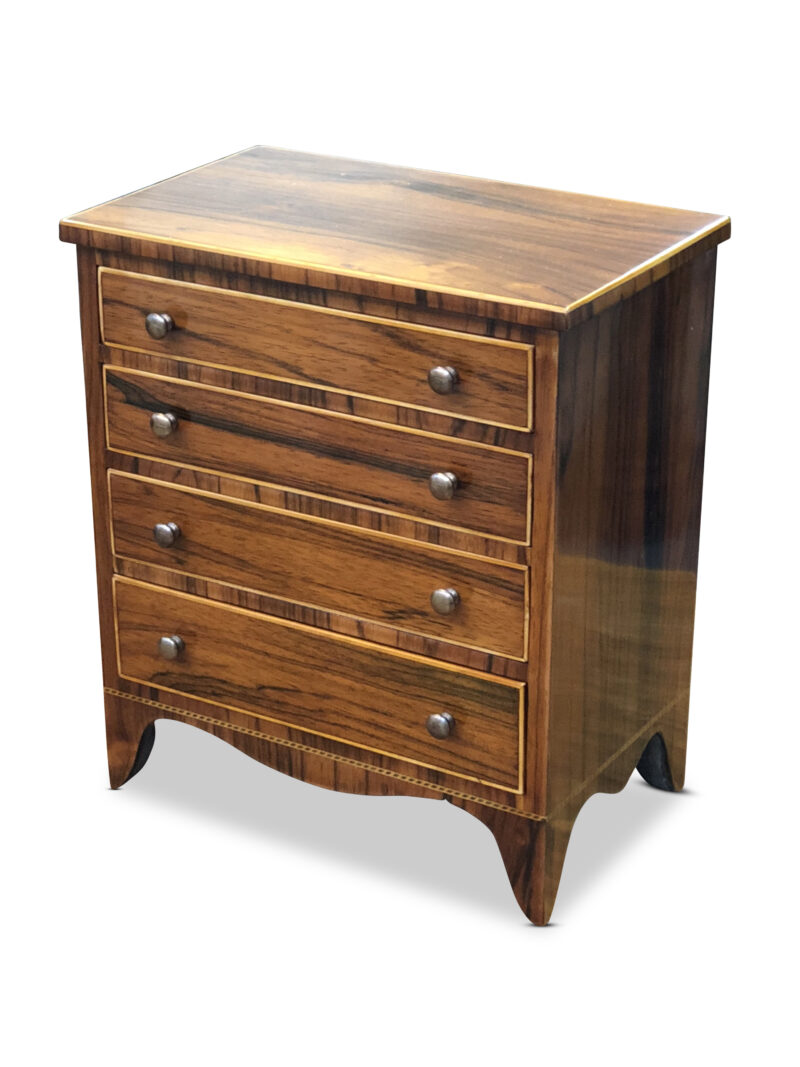 19th-Century Rosewood Apprentice Chest, c.1850