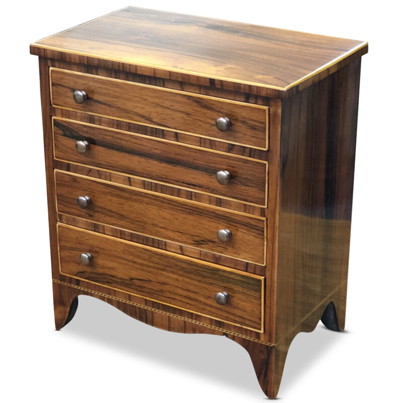 19th-Century Rosewood Apprentice Chest, c.1850