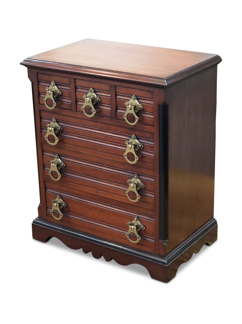 19th-Century Mahogany 6-Drawer Apprentice Chest, c.1887