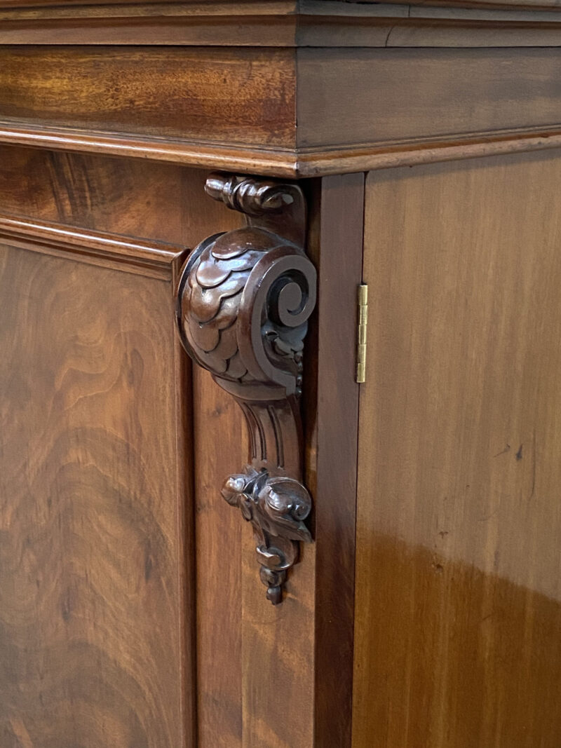 English 19th-Century Four-Door Breakfront Bookcase, c.1860