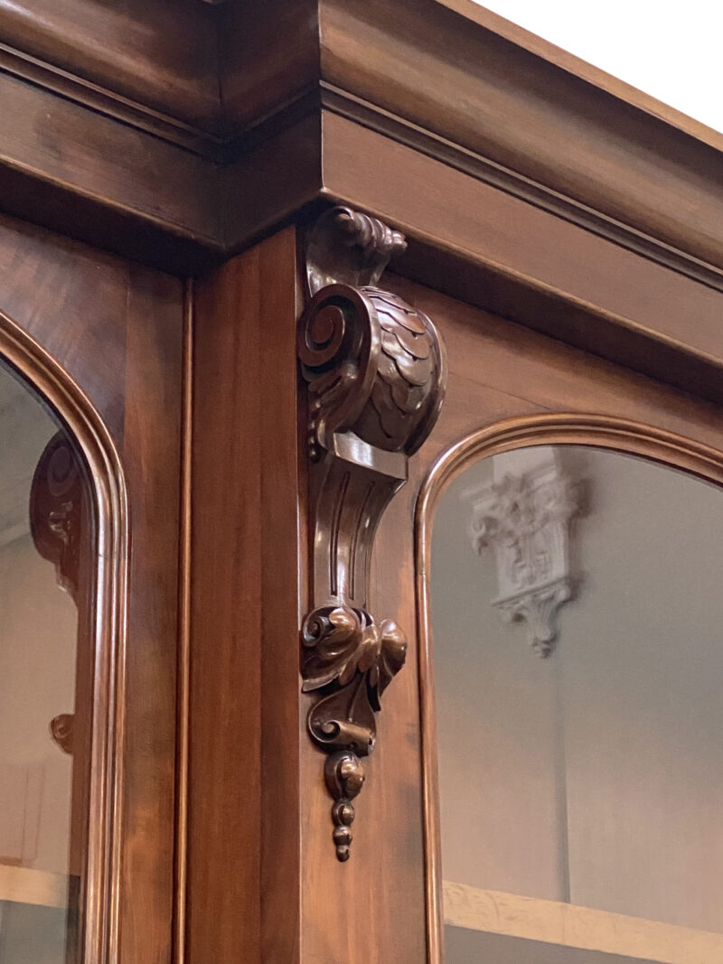 English 19th-Century Four-Door Breakfront Bookcase, c.1860