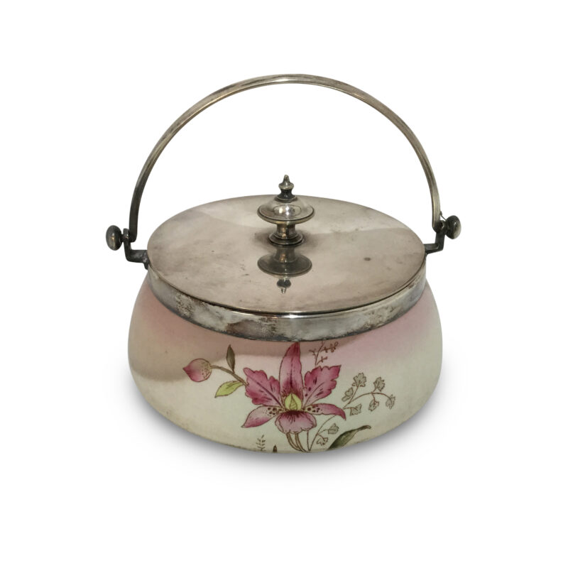 19th-Century Carlton Ware Biscuit Barrel, c.1890