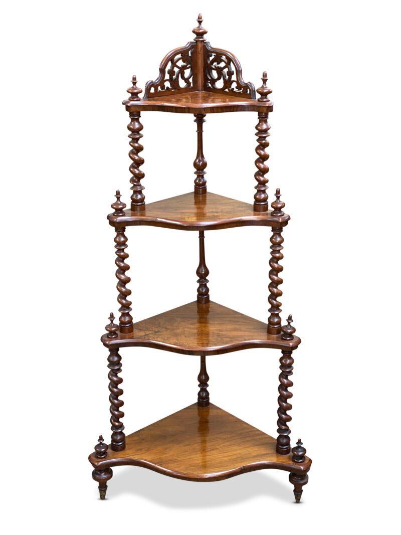6964 Victorian Walnut 4 tier what not 1 scaled 1