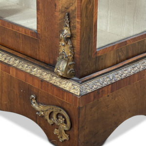 19th-Century English Burr Walnut Single Door Pier Cabinet, c.1870