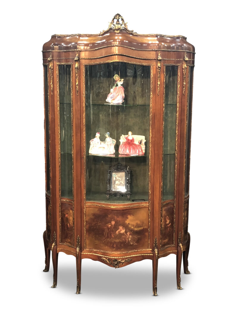 19th-Century French Single Door Vitrine, c. 1890