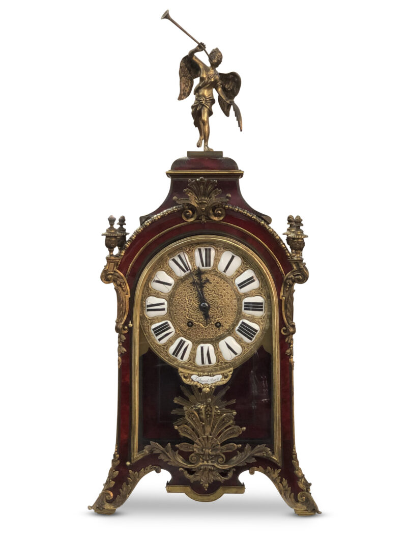 7558 French 19th Century Boulle Bracket Clock c18507 1 scaled 1