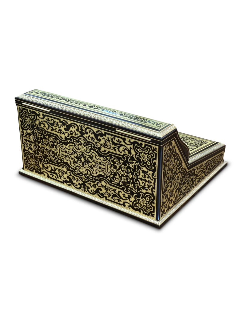 Superb French nineteenth-century rosewood Boulle-work writing Slope, c.1870