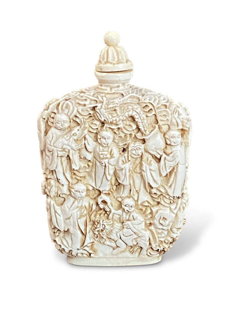 19th-Century Oriental Ivory Snuff Bottle, c.1900