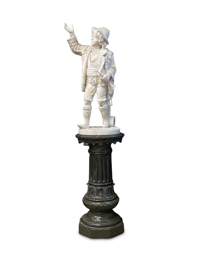 A.C.E.S.1 Italian 19th century marble figure on pedestal 1 1 scaled 1