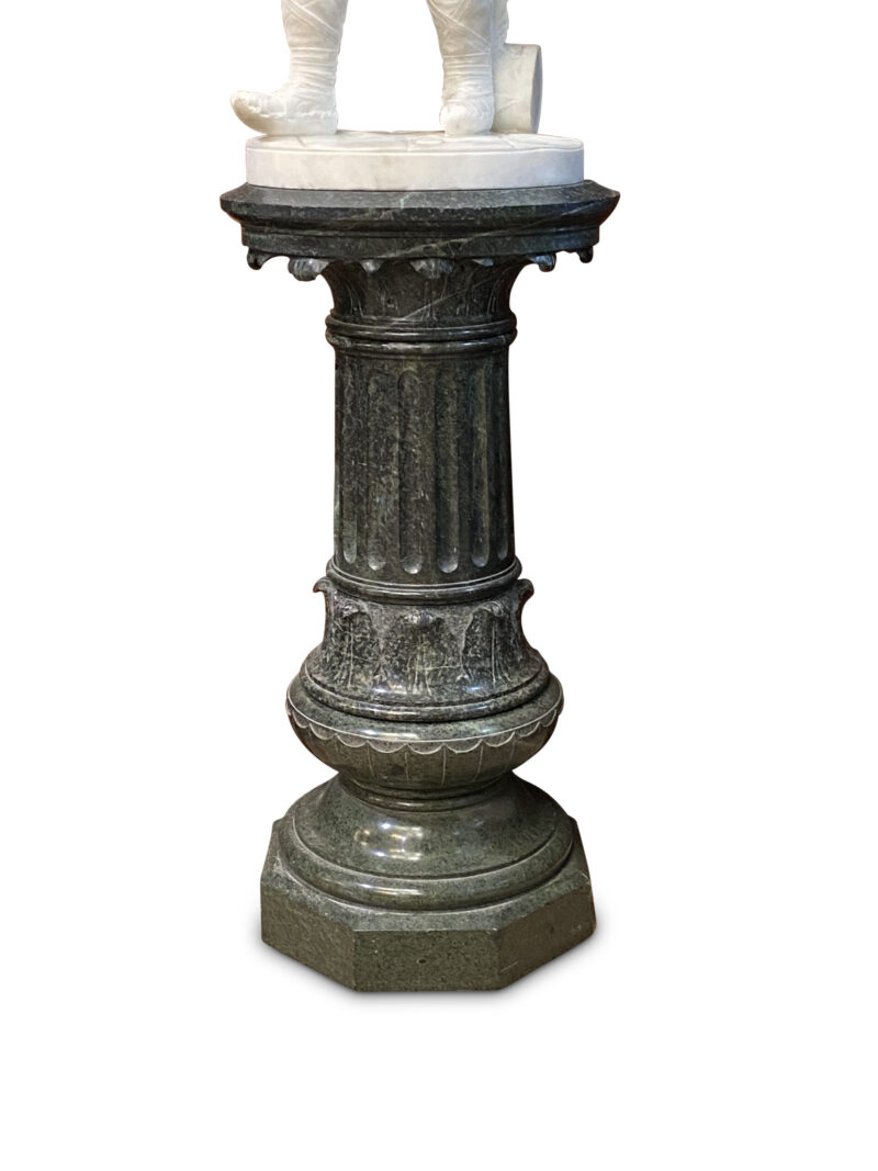 A.C.E.S.1 Italian 19th century marble figure on pedestal 2 scaled 1