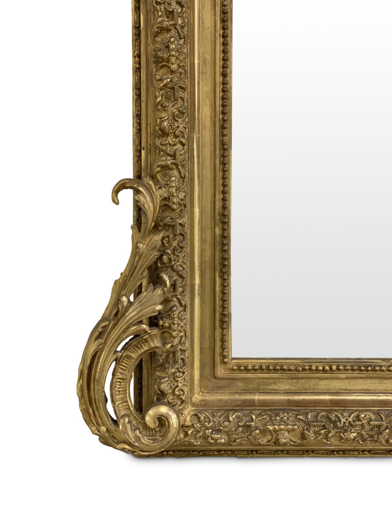 AAA232 19th century French gilt overmantle mirror 1 scaled 1