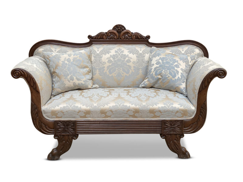 William IV Mahogany 2-Seater Settee, c.1830