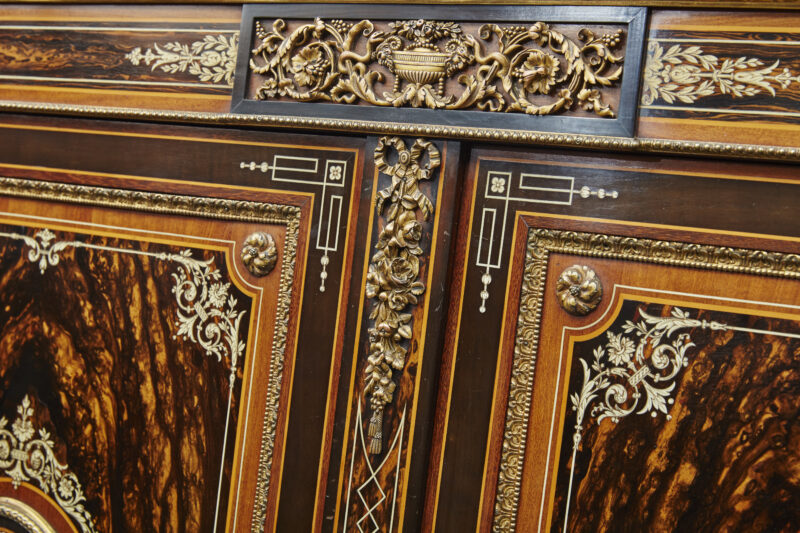 19th-Century English Coromandel Two Door Cabinet, c.1870