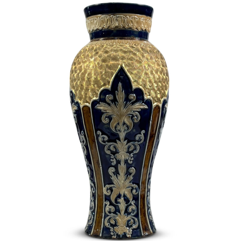 Pair Royal Doulton Stoneware Baluster Shaped Vases, c.1900