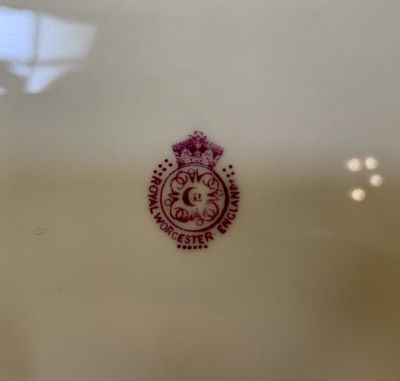 Richard Sebright Plate, Signed Royal Worcester
