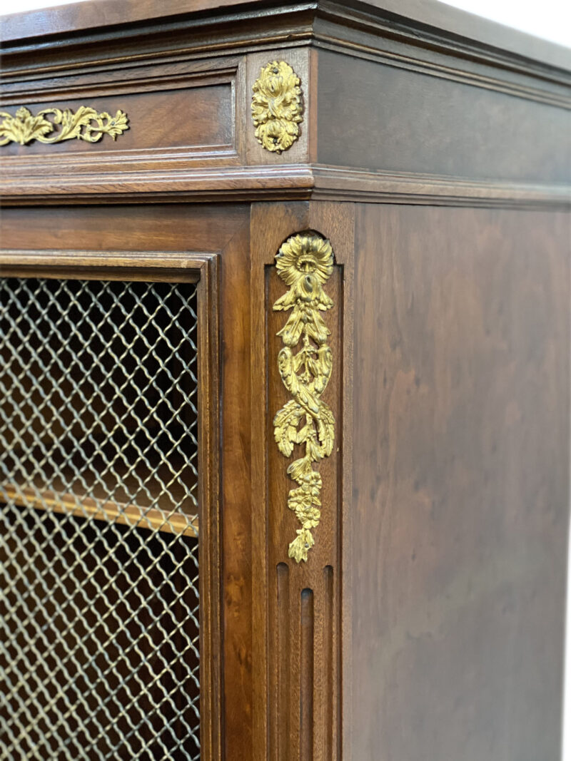 French 19th-Century 3 Door Breakfast Bookcase, c.1880