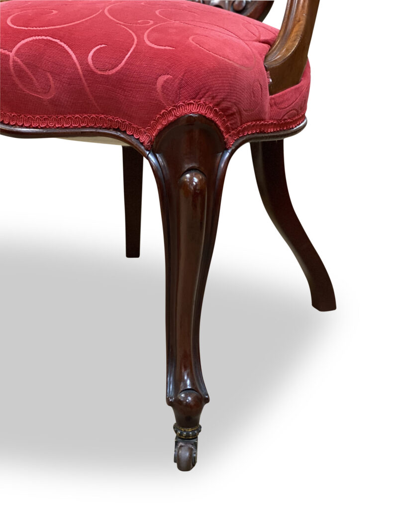 Set 12 Victorian Mahogany Spoon Back Dining Chairs, c.1870