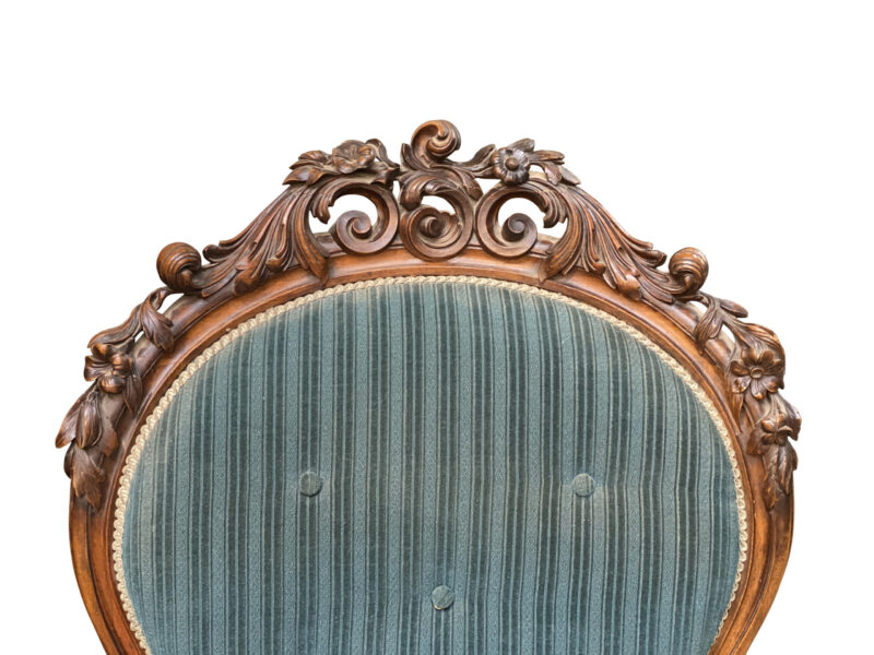 Victorian Walnut Gents Chair, c.1860