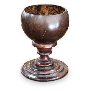 Rare Australian Coconut & Cedar Turned Goblet. c.1880