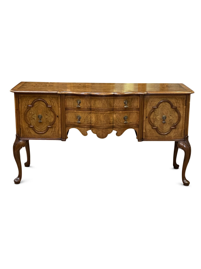 Early 20th Century English Walnut Sideboard, c.1910