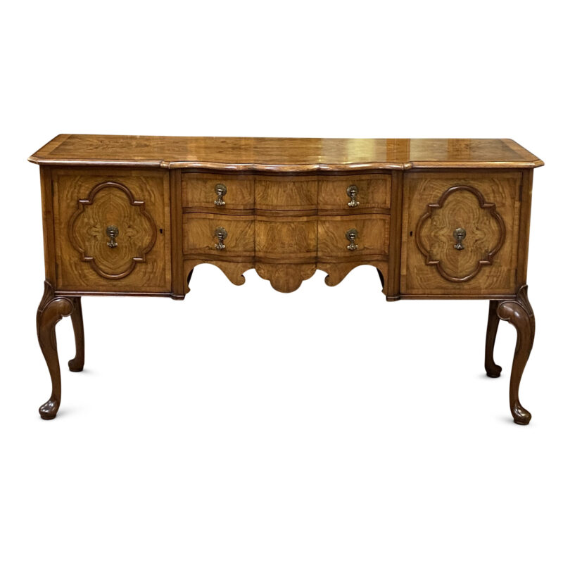 Early 20th Century English Walnut Sideboard, c.1910