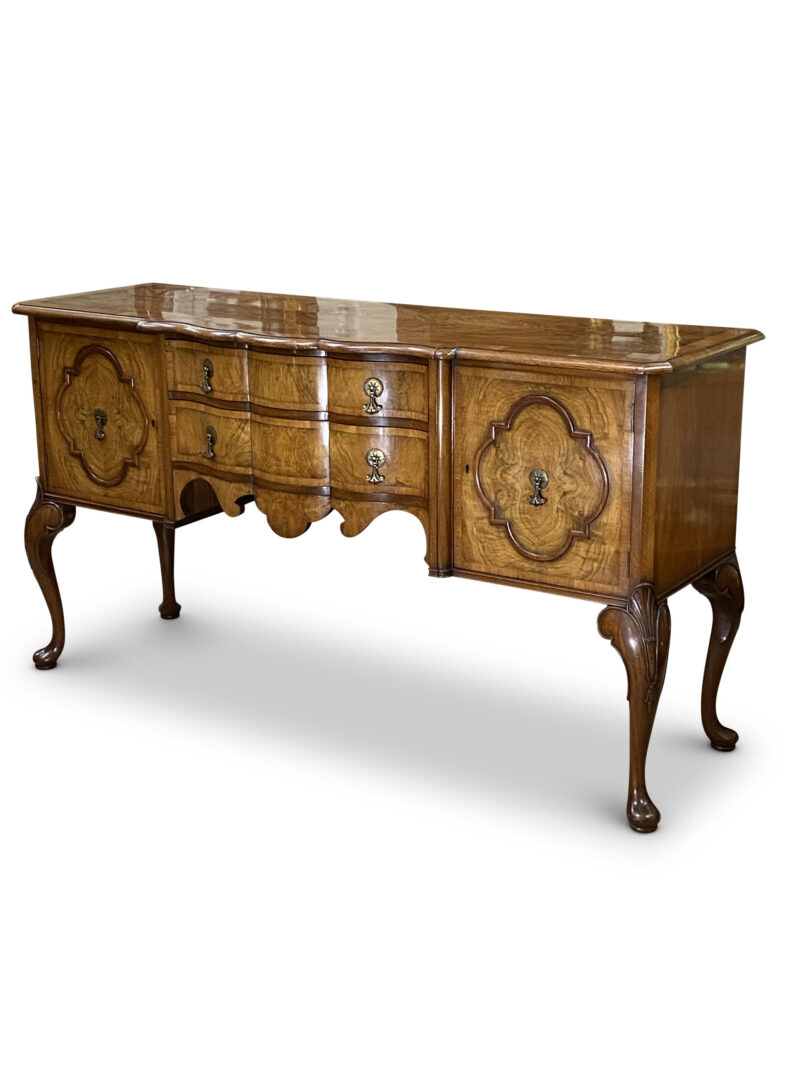 Early 20th Century English Walnut Sideboard, c.1910