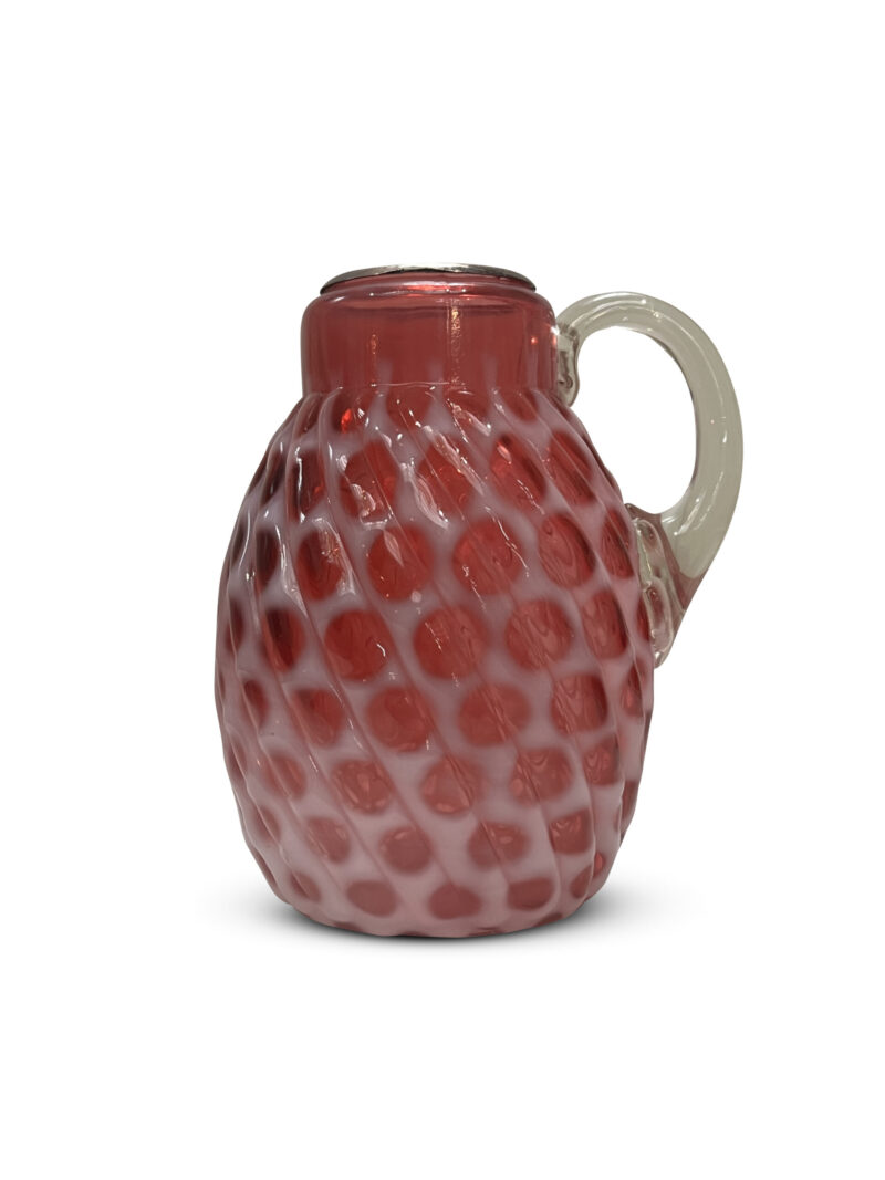 19th-Century Ruby Vaseline Swirl Design Jug, c.1880