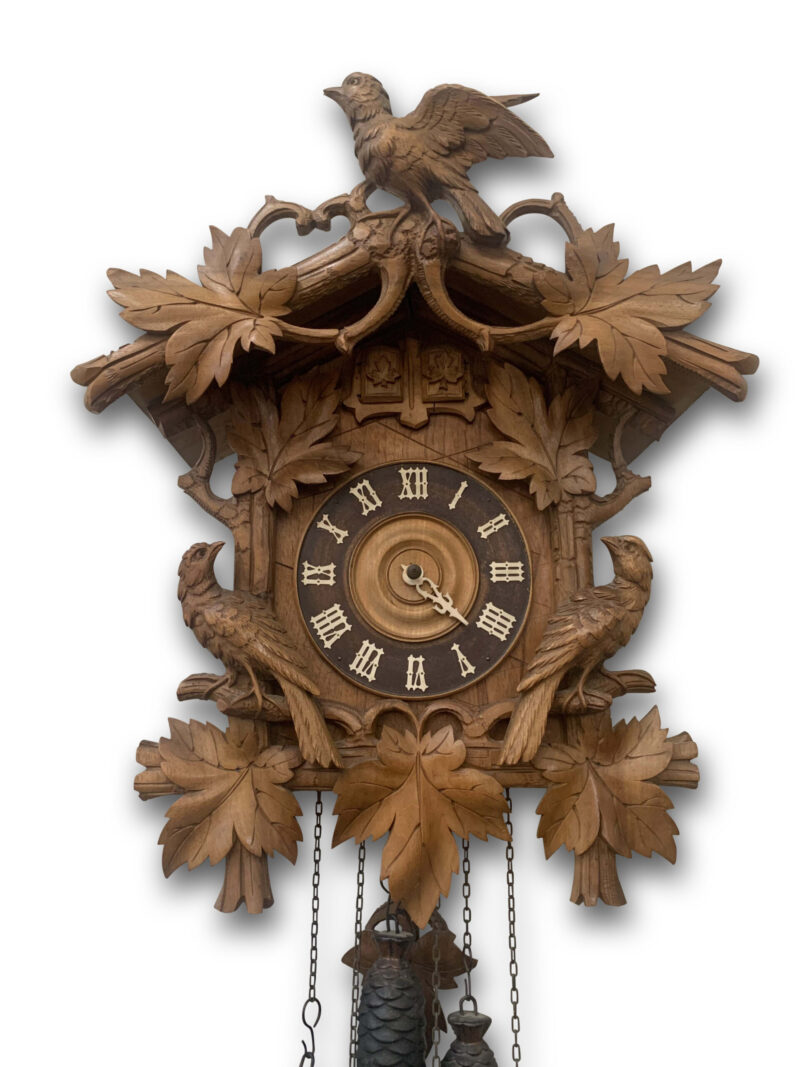 Late 19th-Century German 3 Weight Cuckoo Clock, c.1890