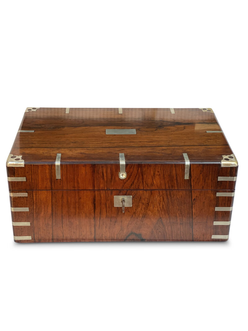 19th-Century English Rosewood Writing Box, c.1860