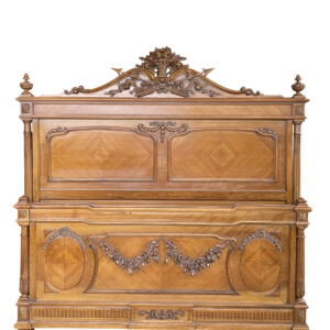 French Walnut Queen Size Bed, c.1890