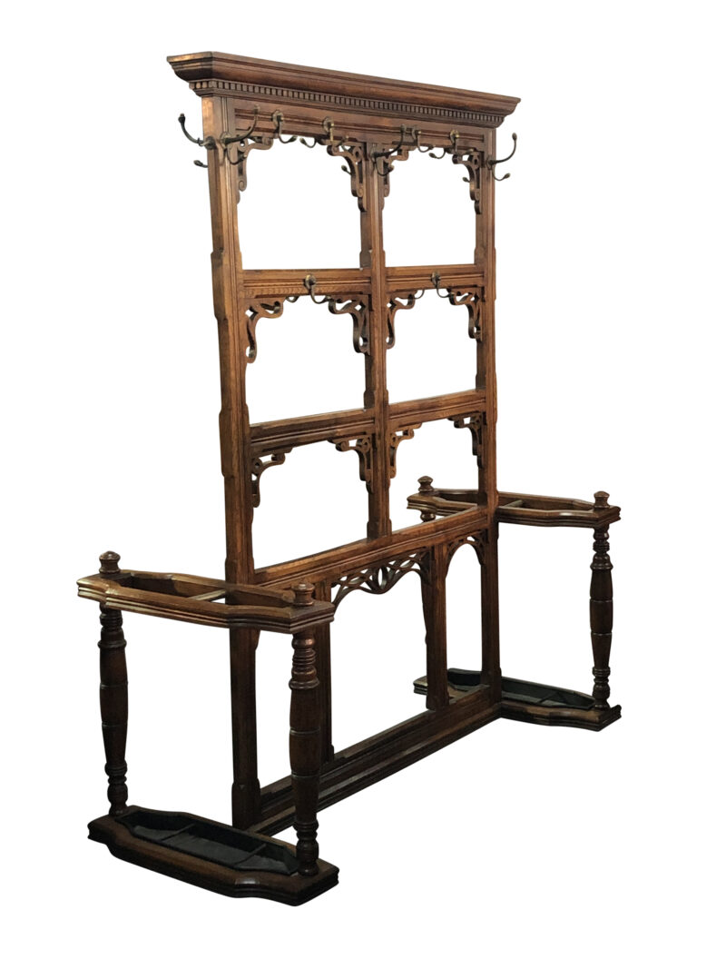Rare 19th-Century English Oak Hall Stand. c.1870