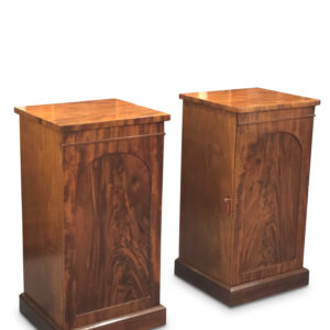 Large Pair of Victorian Mahogany Side Cabinets, c.1860
