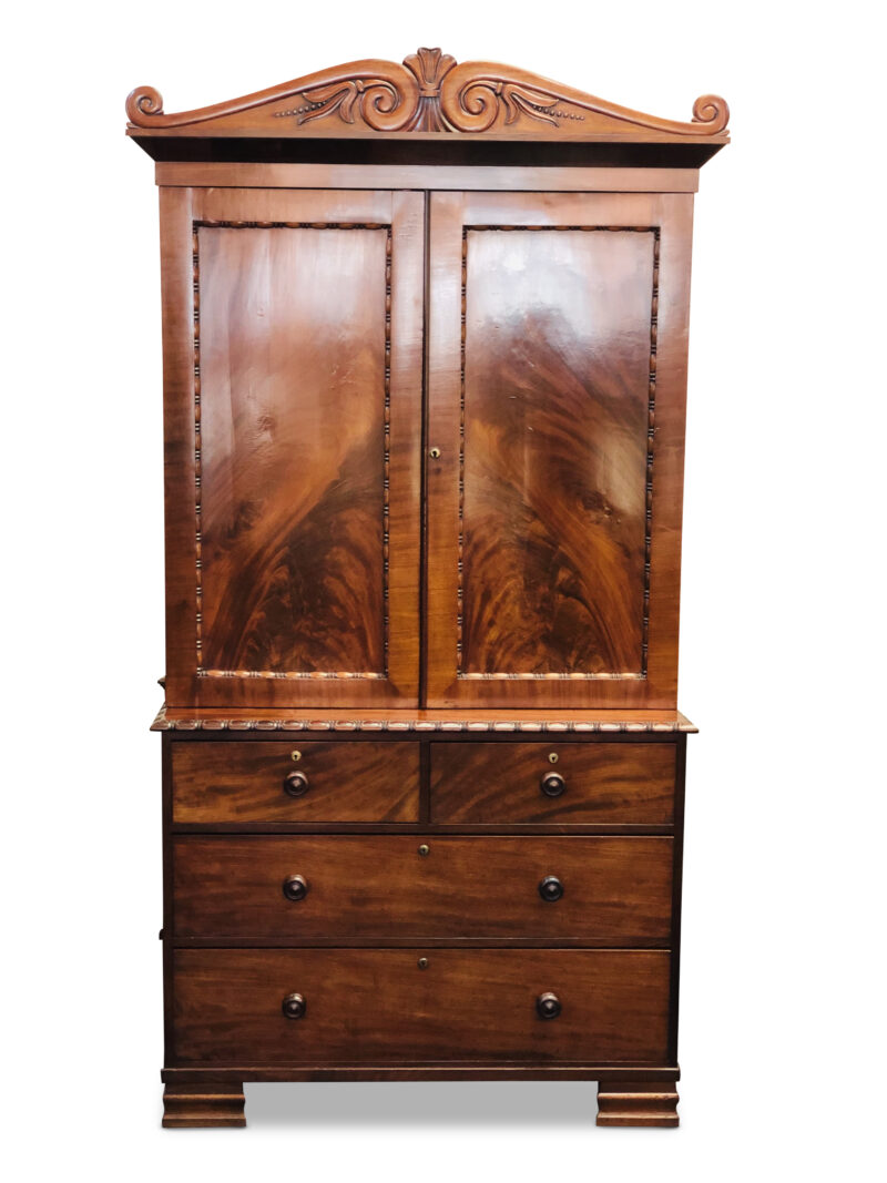 Regency Mahogany Four Drawer Press on Chest, c. 1830