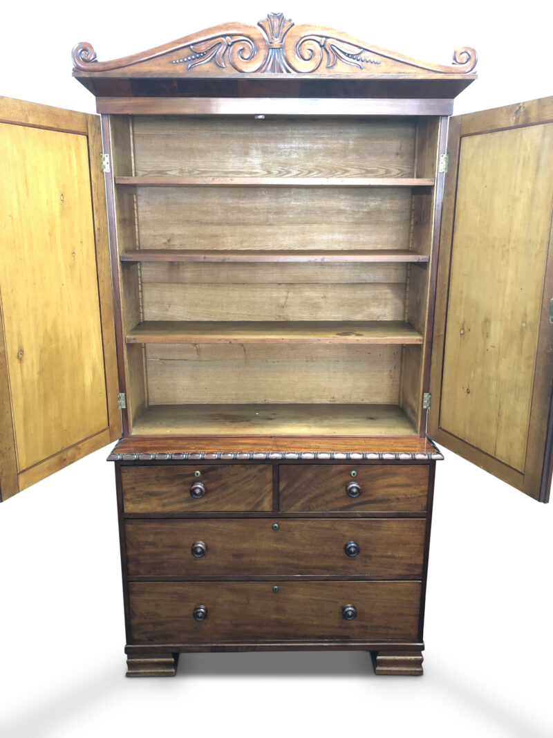 Regency Mahogany Four Drawer Press on Chest, c. 1830