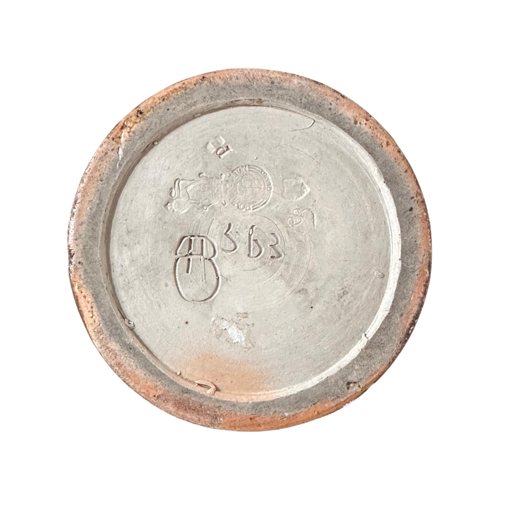 Royal Doulton stoneware vase with incised deer c.1900