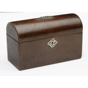 Late Victorian Leather Stationery box with Dome Top, c.1889