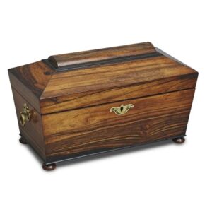 Victorian Rosewood Tea Caddy, c.1860