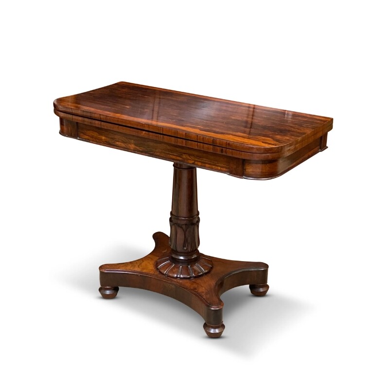 William IV Rosewood Card Table, c.1830