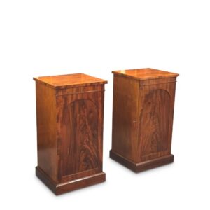 Large Pair of Victorian Mahogany Side Cabinets, c.1860