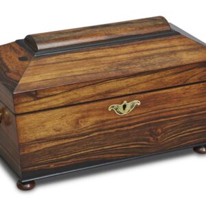 Victorian Rosewood Tea Caddy, c.1860
