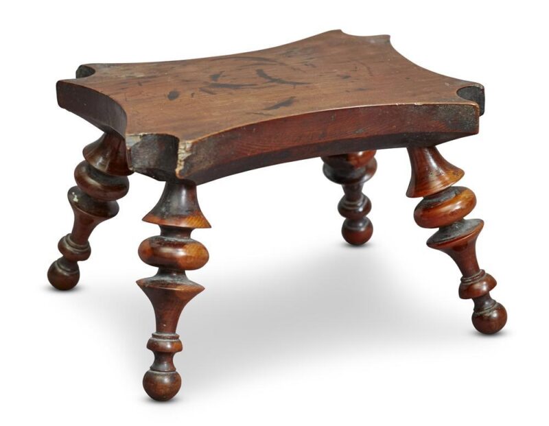 George III Fruitwood Candle Stool, c.1820