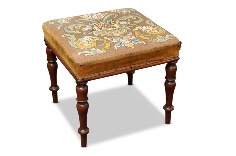 William IV Mahogany Square Stool, c.1830
