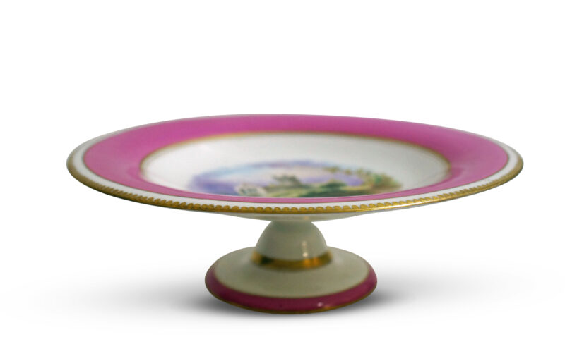 Victorian Hand-Painted Tazza